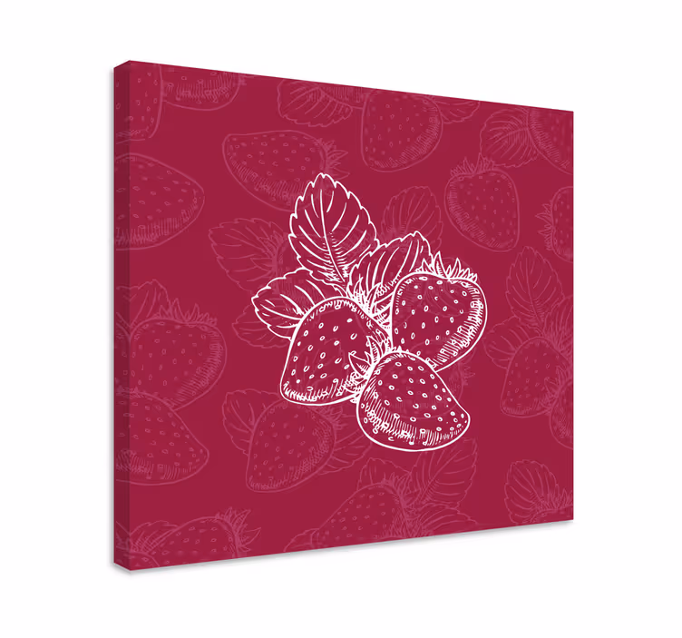 Strawberry cluster slikarska platna s sadjem - TenStickers