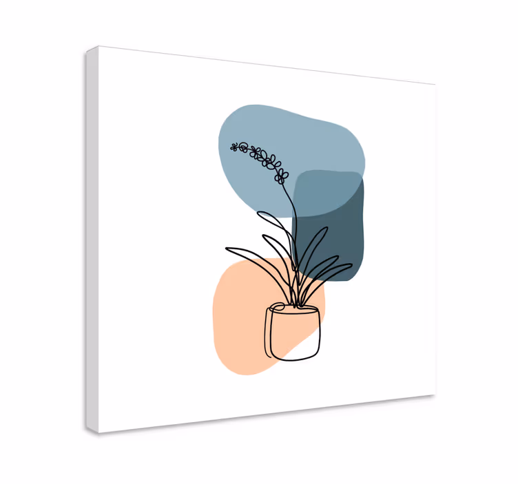 Neverjetne minimalistične orhideje oblikujejo cvetlično platno - TenStickers