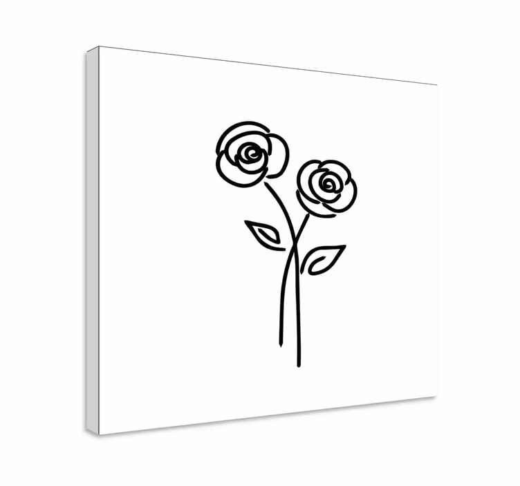 Par vrtnic platno z minimalističnim dizajnom - TenStickers