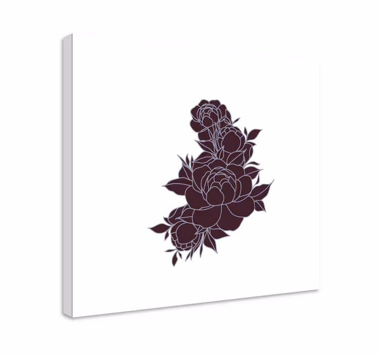 Rich floral arrangement slikarsko platno z rožami - TenStickers