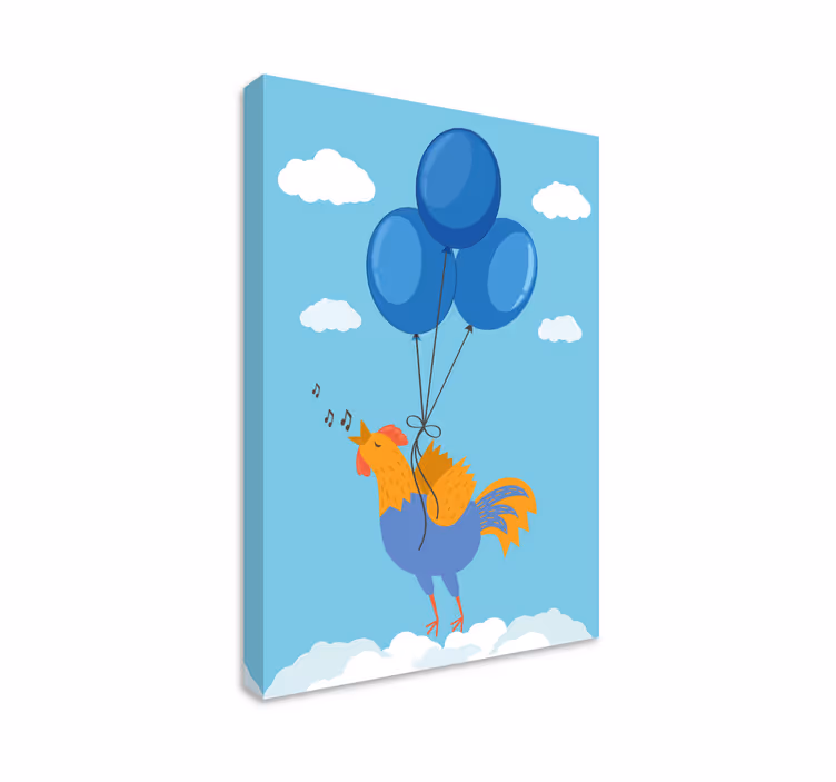 Singing rooster balloons platna z motivi živali - TenStickers