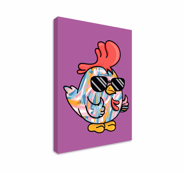 Cool chicken character platna slike z motivi živali - TenStickers