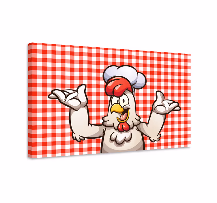 Kuharski značaj kuhinje ptica na platnu - TenStickers