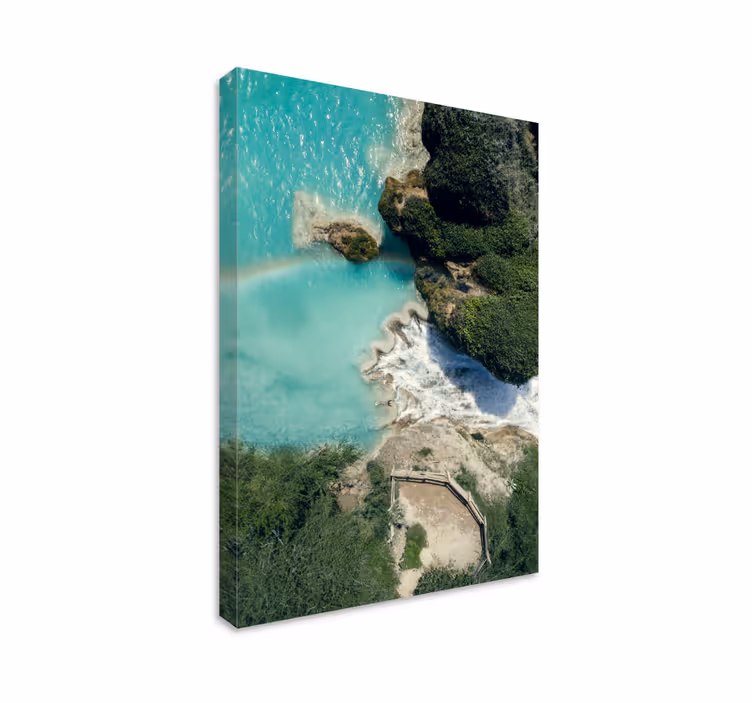 Coastal serenity platno slika zemljevidov - TenStickers