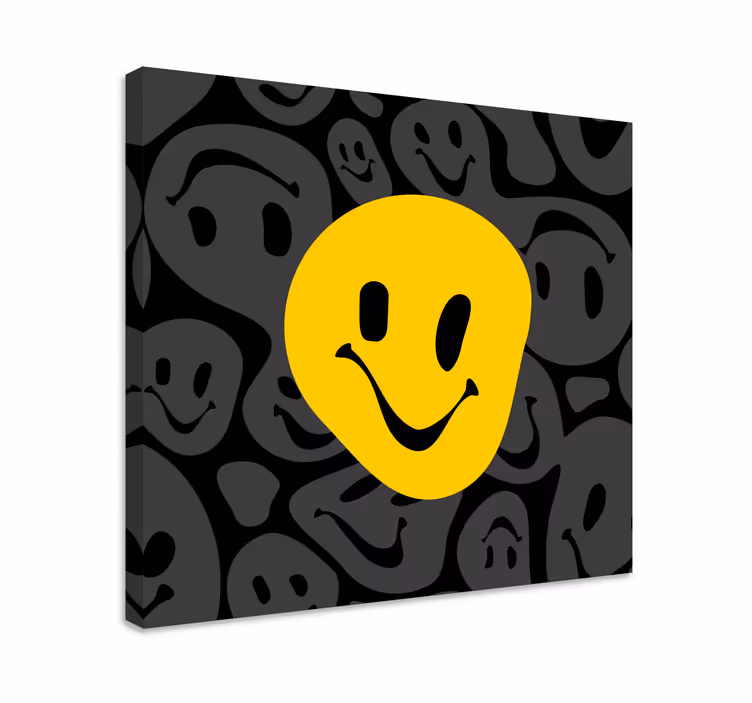 Vesel nasmejan obraz drugačna platnena slika - TenStickers