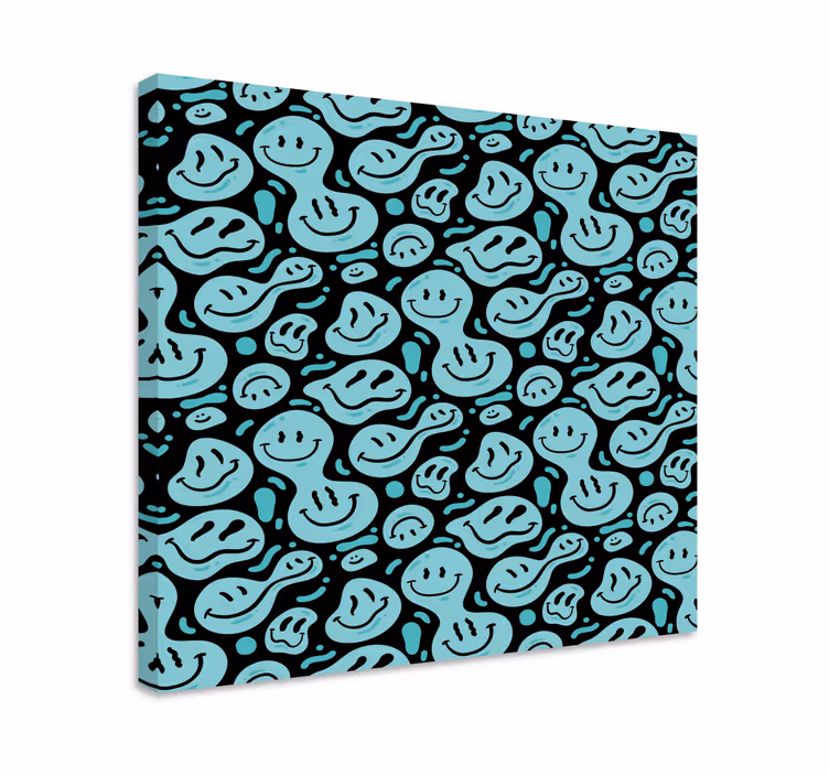Happy smile patterns platno z veselimi motivi - TenStickers