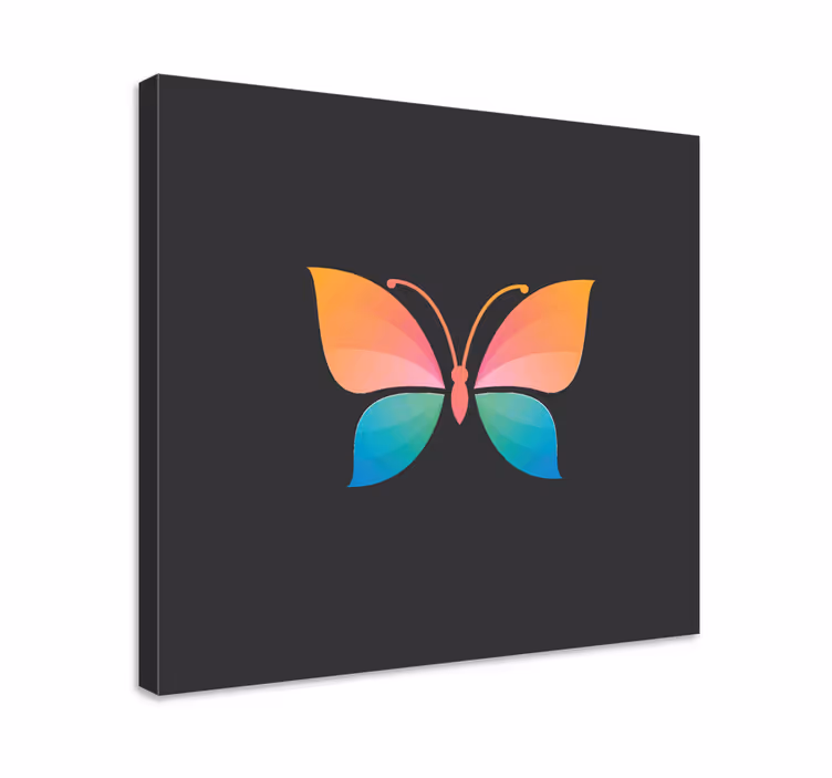 Vibrant butterfly showcase čudovito metuljno platno - TenStickers