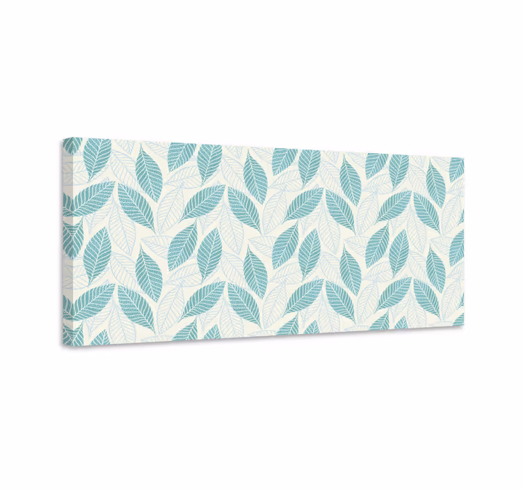 Delicate leaf pattern slikarsko platno z rastlinami - TenStickers