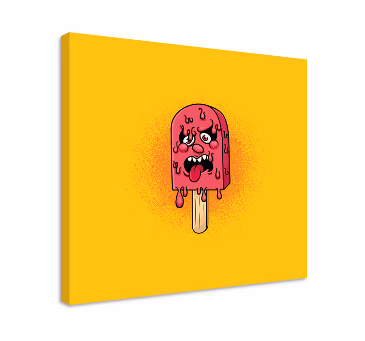 Ledeni pop padec grafiti risanka moderno platno - TenStickers