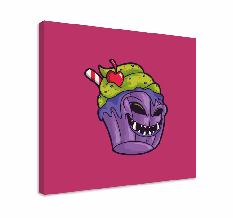 Grozeče kolačkasto bitje platno z drugim besedilom - TenStickers