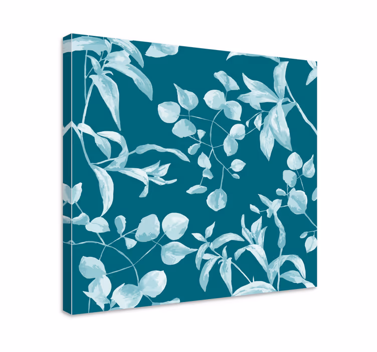 Elegant leafy design slikarsko platno z rastlinami - TenStickers