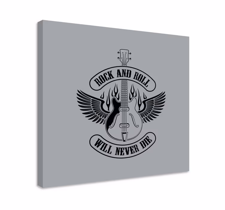 Guitar with wings platno slikanje glasbe - TenStickers