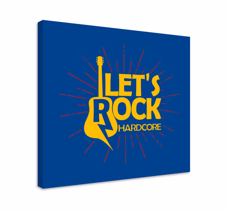 Guitar inspired design platno slikanje glasbe - TenStickers