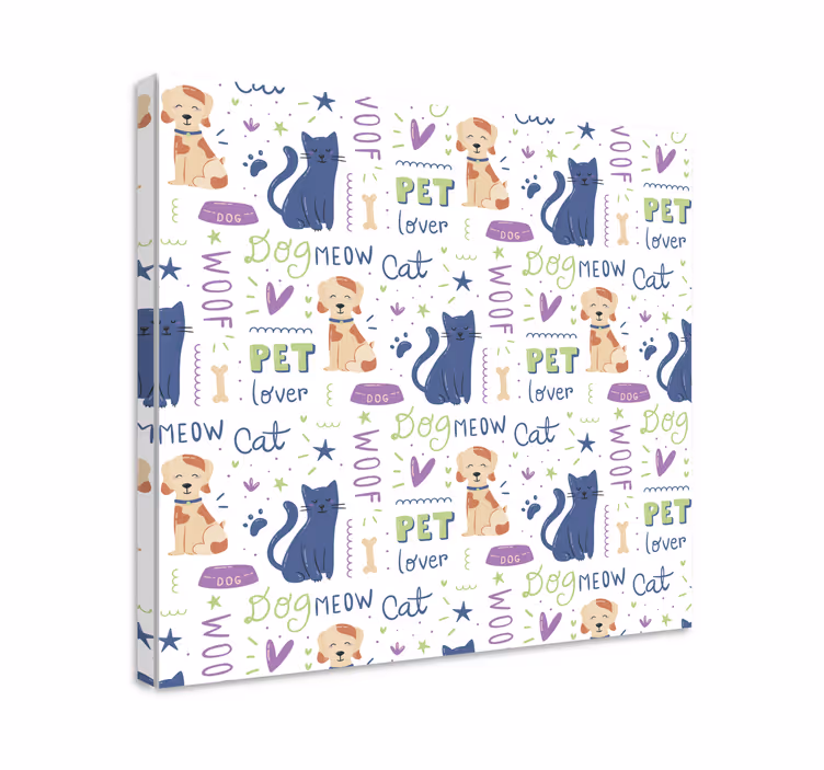 Pet lovers collection platno slikarstvo pes - TenStickers
