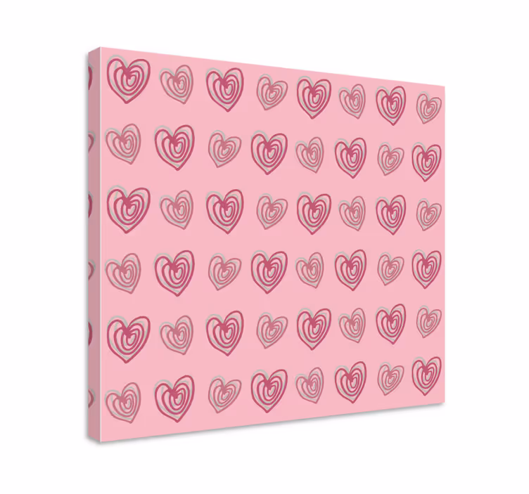 Heart pattern design slikarska platna z motivacijo - TenStickers
