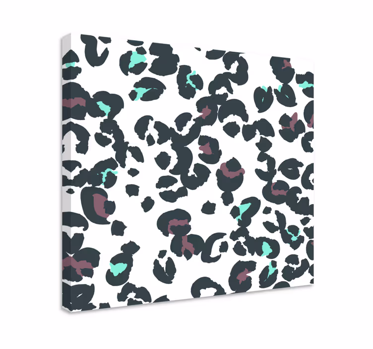 Leopard print pattern platna slike z motivi živali - TenStickers