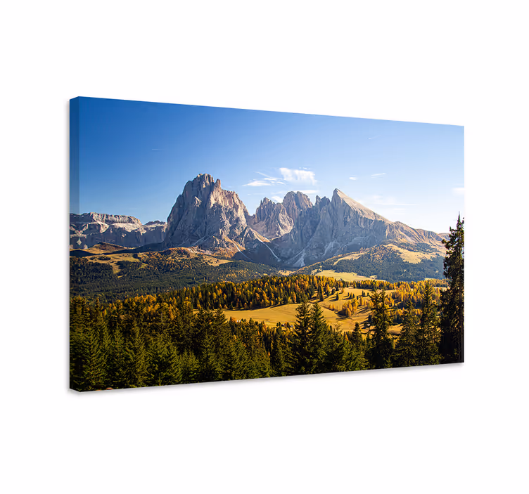Grand mountain vista platno slika zemljevidov - TenStickers