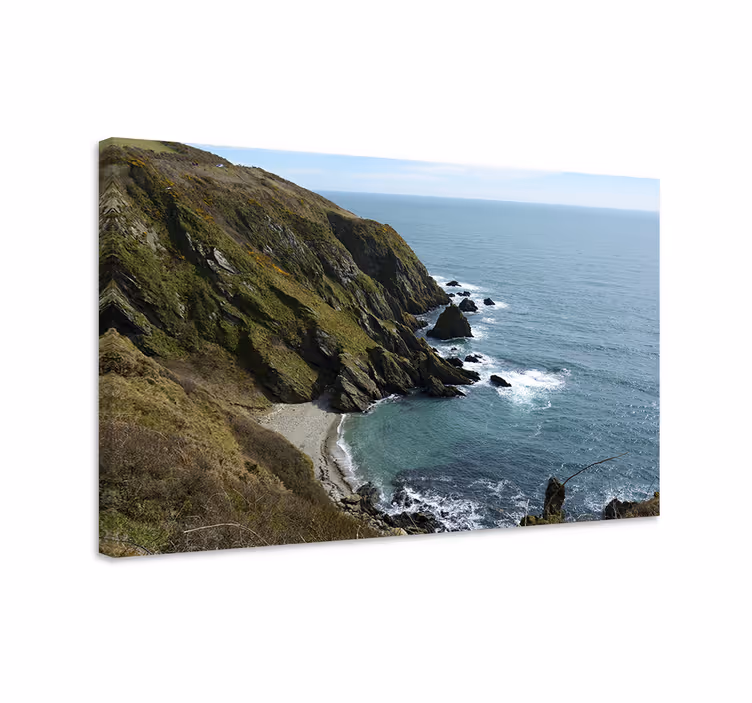 Coastal rocky view platno slika zemljevidov - TenStickers