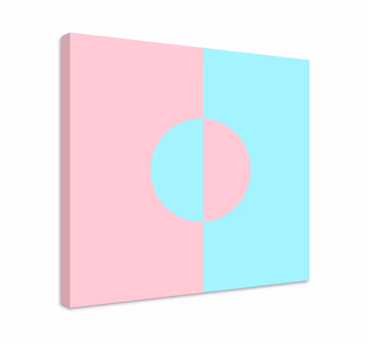 Circle and split platno z geometrijskimi vzorci - TenStickers