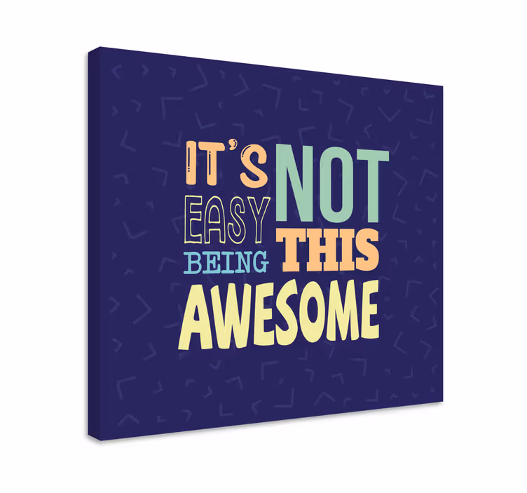 Ni lahko biti super platno s citatom za notranjo opremo - TenStickers