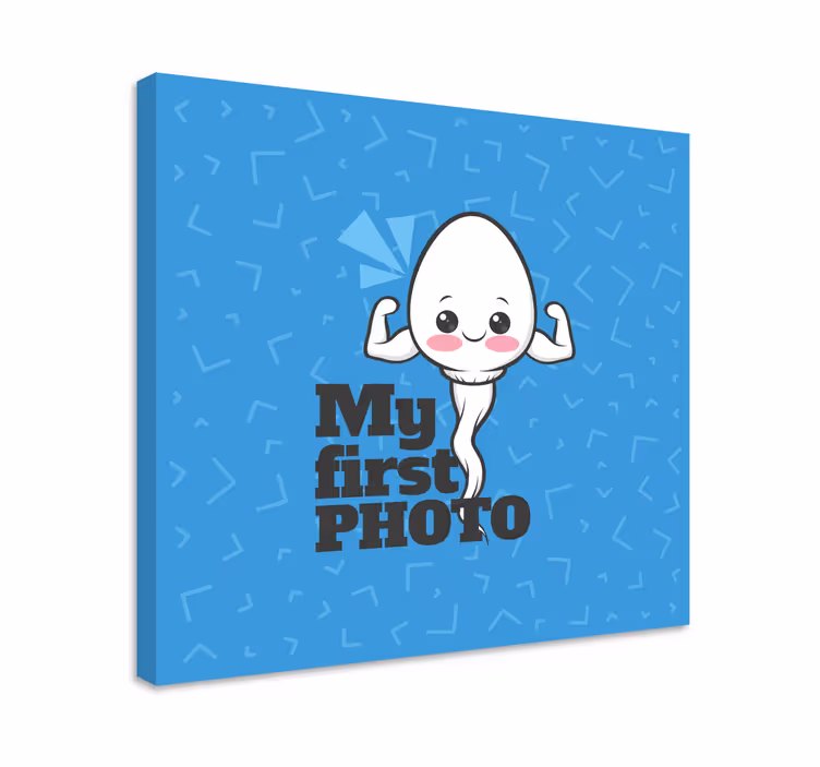 Platno slikanje za dojenčke moja prva fotografija - TenStickers