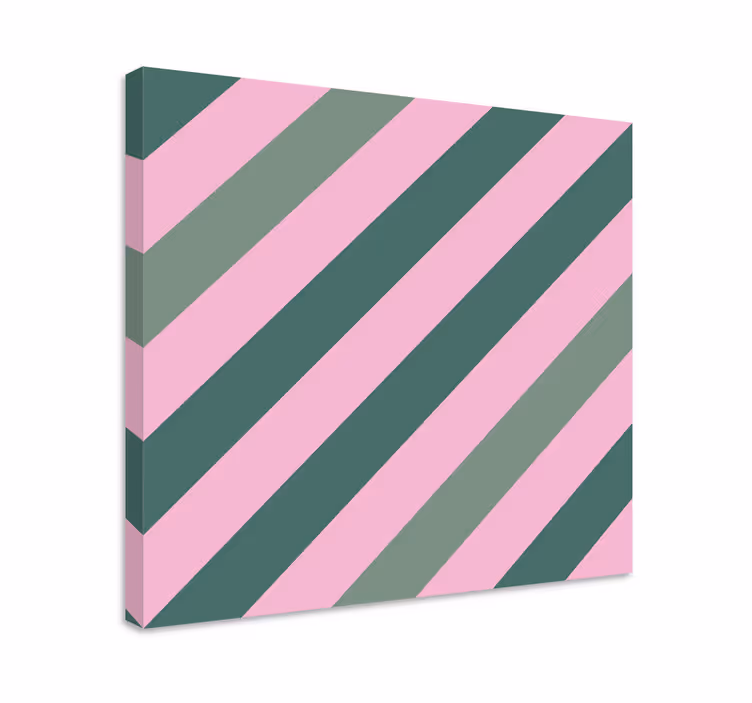 Diagonal stripe pattern na platnu z geometrijskimi vzorci - TenStickers
