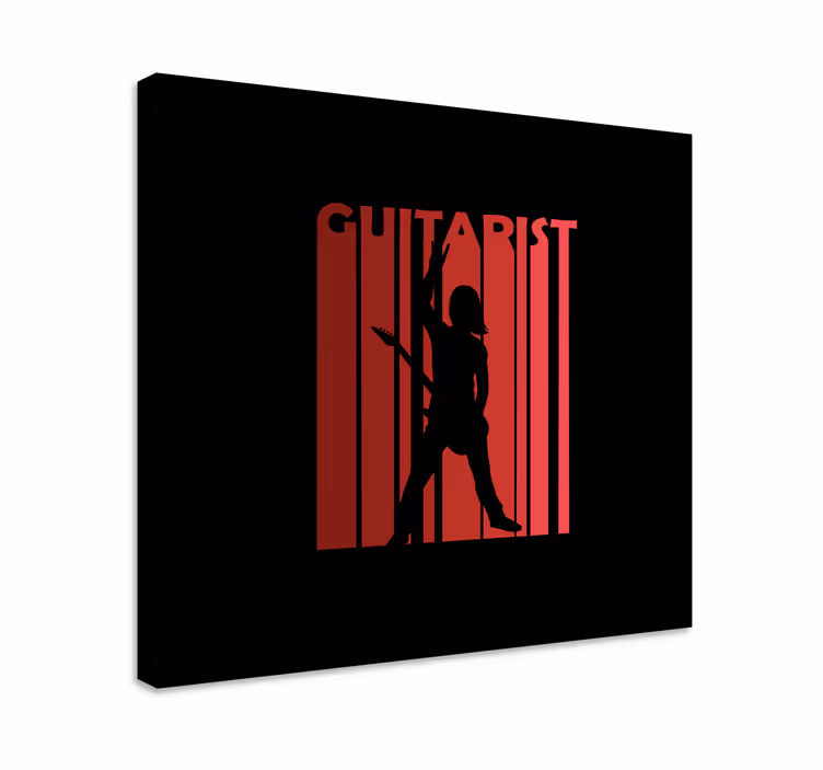 Silhouetted performer na platnu slikanje glasbe - TenStickers