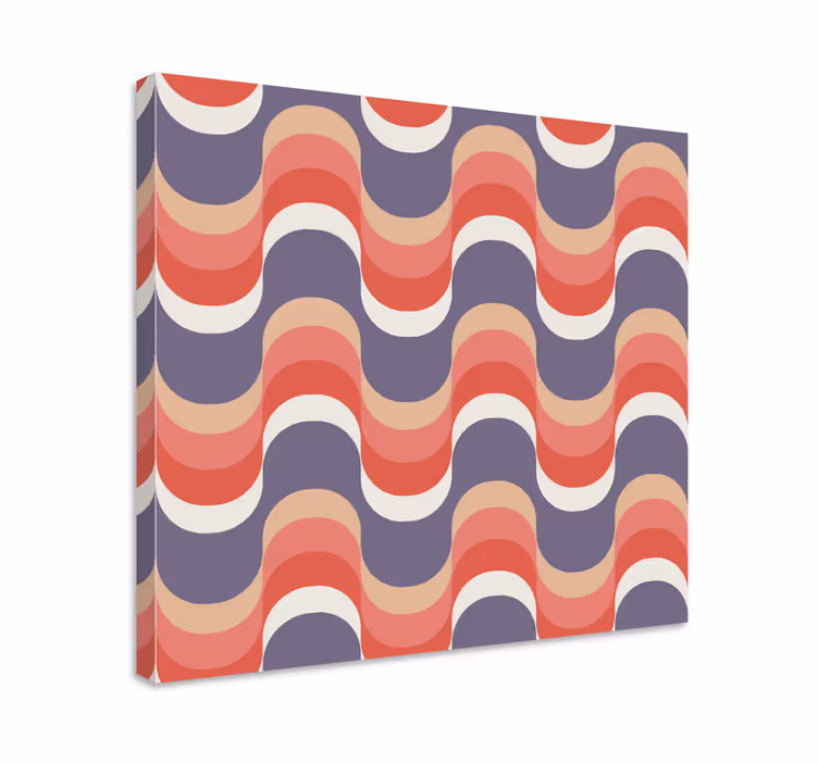 Wavy pattern design platno slike geometrijski vzorci - TenStickers