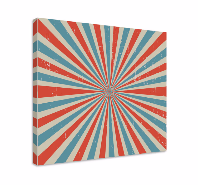 Radiating pattern design povzetek na platnu - TenStickers