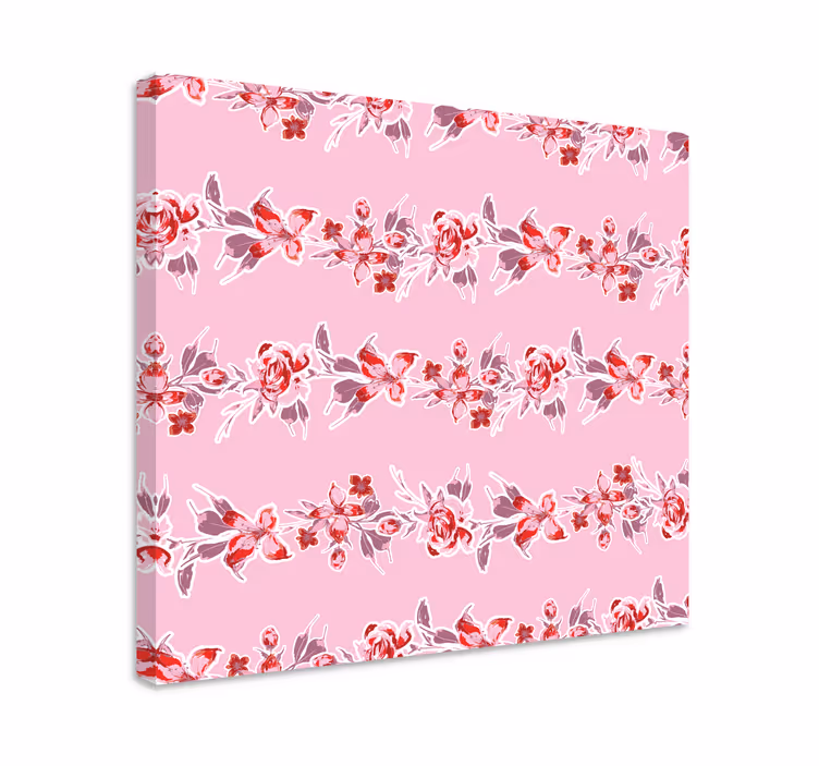 Botanical motif creation slikarsko platno z rastlinami - TenStickers