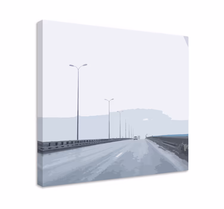 Urban highway view platno z mestnimi motivi - TenStickers