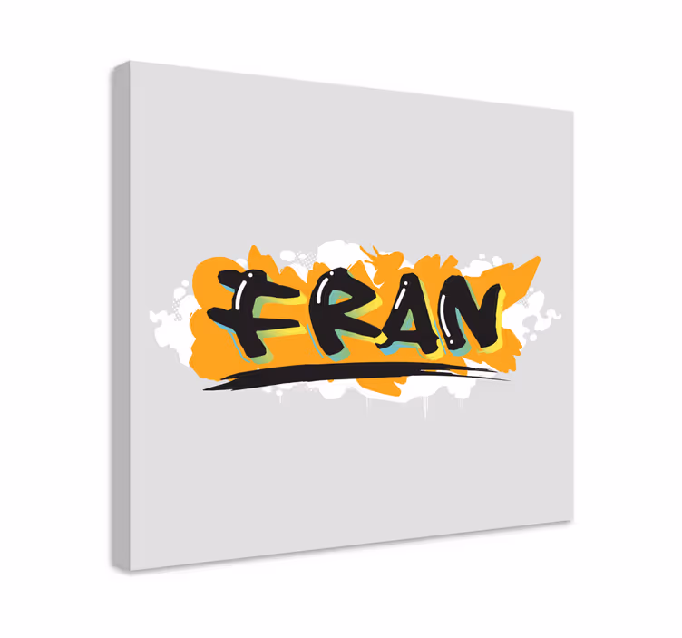 Bold lettering style platna slikarska platna z abecedo - TenStickers