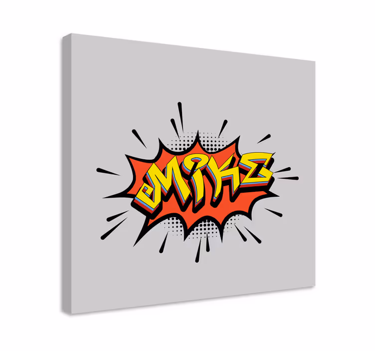 Comic lettering style platna s črkami in abecedo - TenStickers