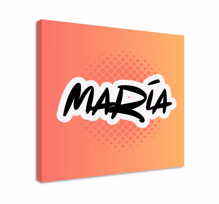 Personalized name art platna s črkami in abecedo - TenStickers