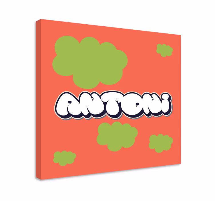Playful lettering style na slikarskih platnih - TenStickers