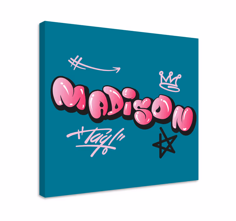 Creative name design platna slikarska platna z abecedo - TenStickers