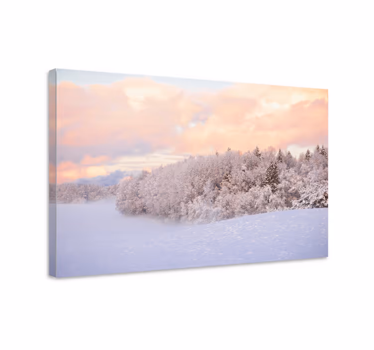 Winter serenity platno slika zemljevidov - TenStickers
