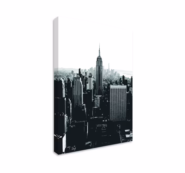 Empire state perspective platno z mestnimi slikami - TenStickers