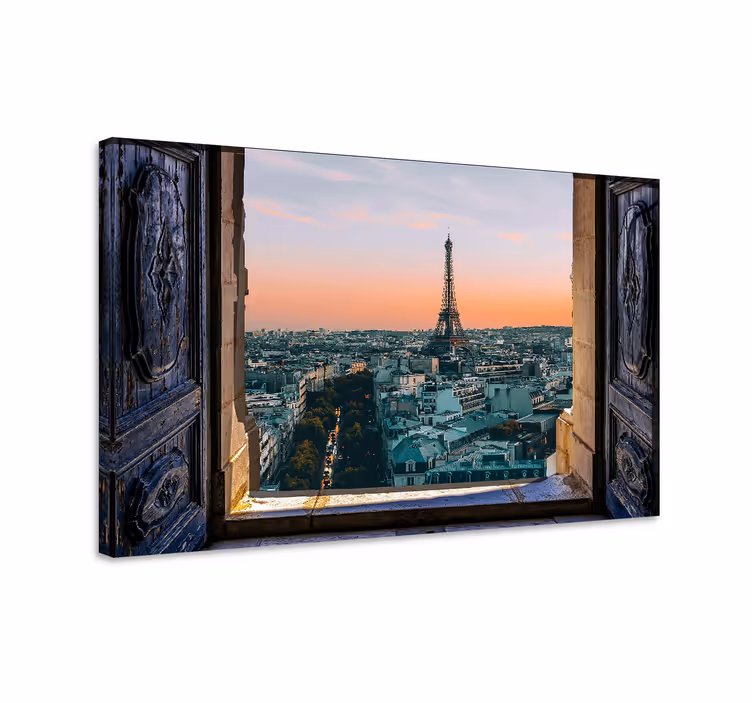 Eiffel tower viewpoint platno s slikami mest - TenStickers