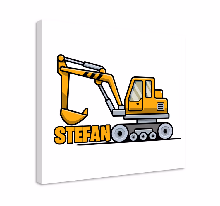 Prilagojeno platno rudarskega bagra - TenStickers
