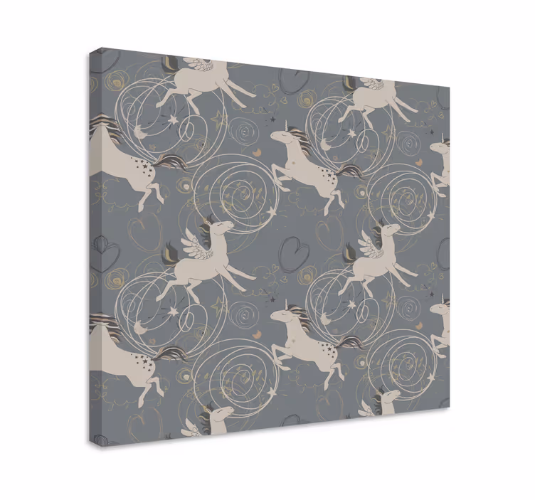 Magical winged creatures platno s sliko samoroga - TenStickers
