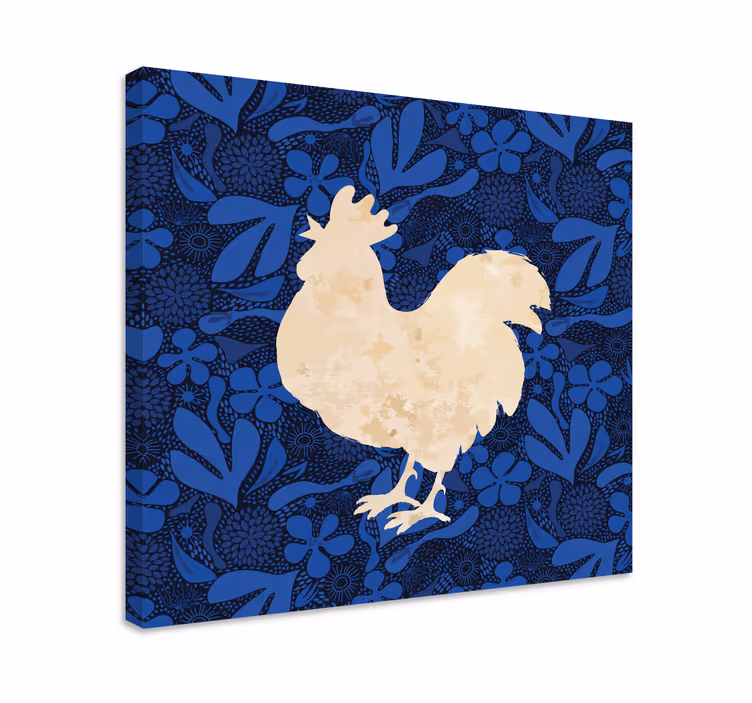 Rooster silhouette platna slike z motivi živali - TenStickers
