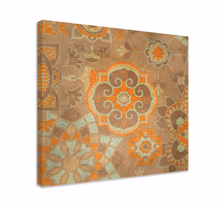 Elaborate botanical motifs v sliki vzhodnih motivov - TenStickers