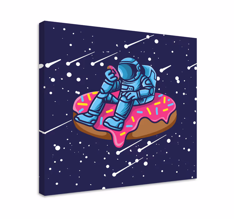 Vesolec na krofu tisk video iger na platno - TenStickers