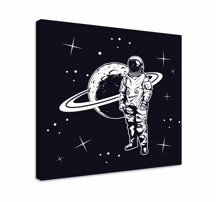 Cosmonaut in orbit tisk na platno video iger - TenStickers