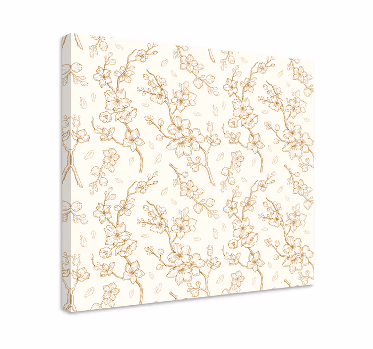 Charming blossom pattern slikarsko platno z rožami - TenStickers