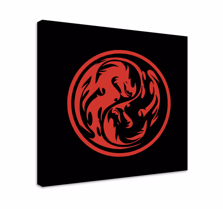 Dynamic dragon design platno z dinozavrom - TenStickers