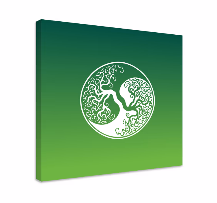 Originalno steno stene yin yang drevo življenja - TenStickers