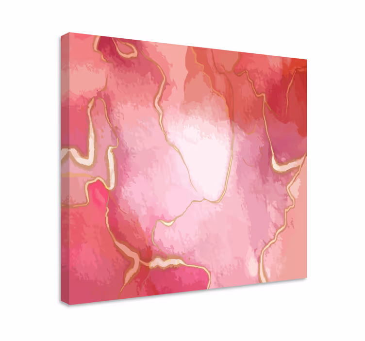 Pink marble swirl povzetek na platnu - TenStickers