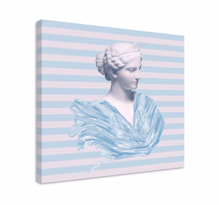 Classical figure bust platno umetniška slika - TenStickers